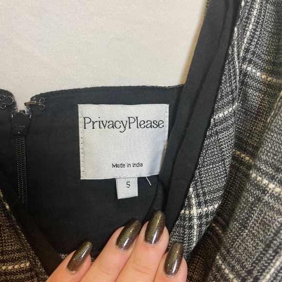 REVOLVE Privacy Please v-neck plaid spaghetti strap flow top NWT - Picture 3 of 5